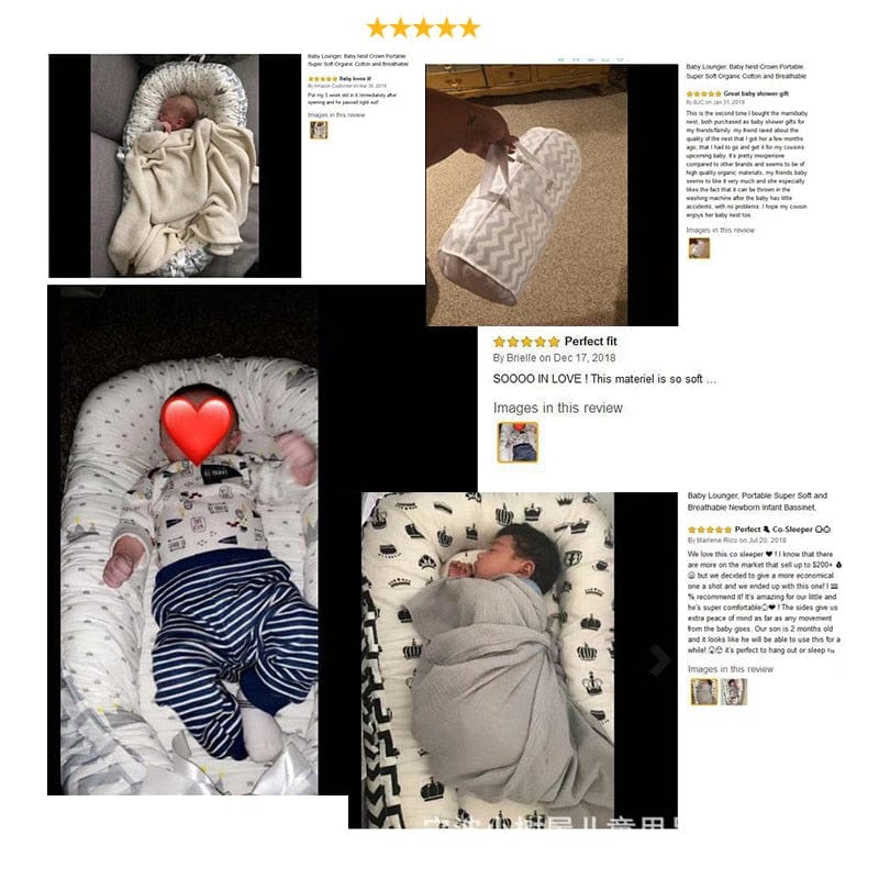 Proactive Baby Portable Baby Nest For Newborn Baby 80*50cm