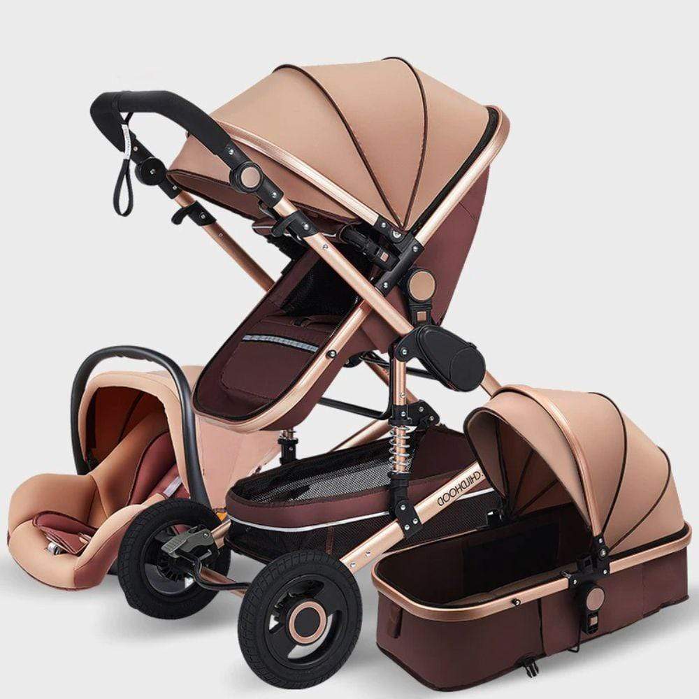 Proactive Baby Baby Pram Stroller Brown ProBaby™ Stroller For Newborn/Infant- Limited Edition