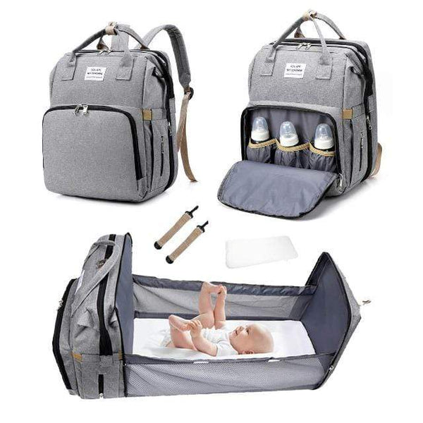 The Emma 2-in-1 Crib Diaper Bag Backpack