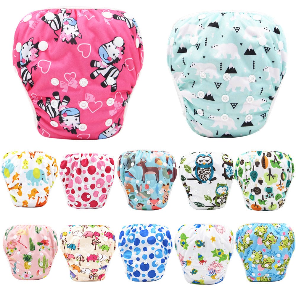 Proactive Baby Reusable Swim Diaper Adjustable Diapers for Baby Shower Gifts Baby Swimwear Pool Pants One Size Fits All  Swimming Lessons