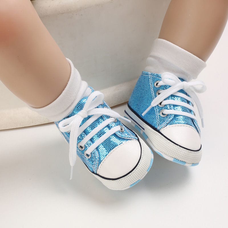 Proactive Baby Sequined Canvas Baby Sneakers For Boys/Girls