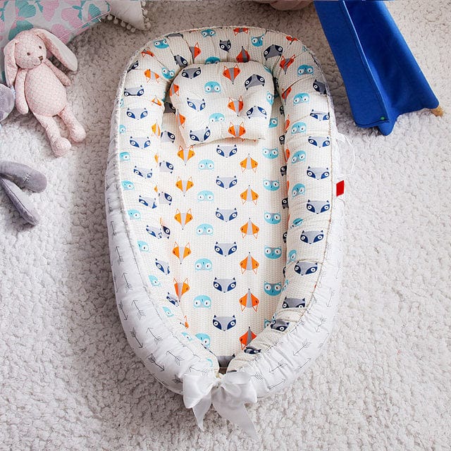 Gray Baby Nest Mint and Gray Babynest Newborn Sleep Snuggle Cocoon Crib Bed  New