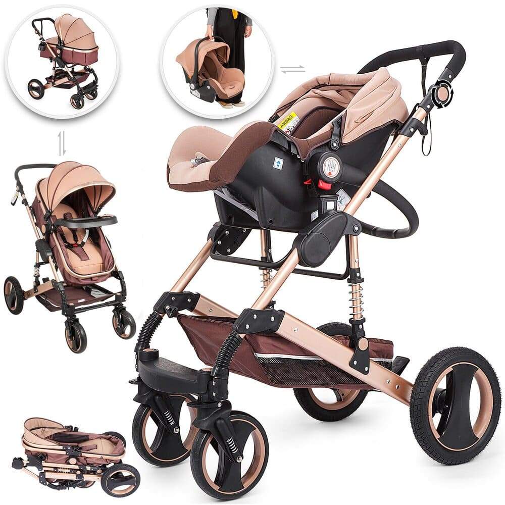 Proactive Baby Baby Pram Stroller VEVOR 2 in 1 Folding Baby Stroller