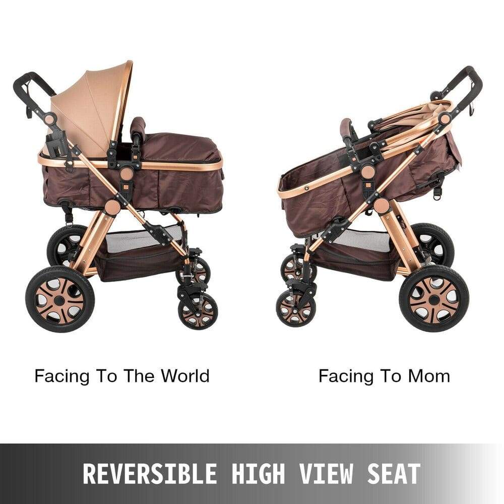 Proactive Baby Baby Pram Stroller VEVOR 2 in 1 Folding Baby Stroller