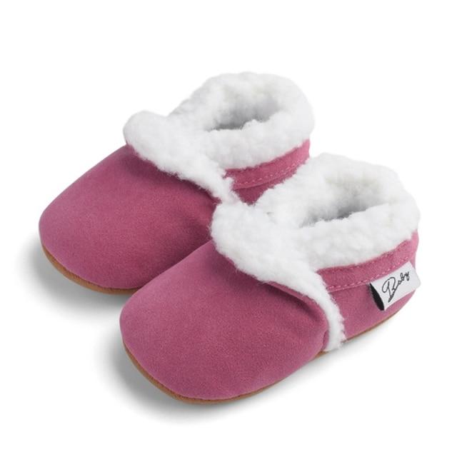 Beywell Winter Warm Fur Baby Boots for Age 0 18 Months